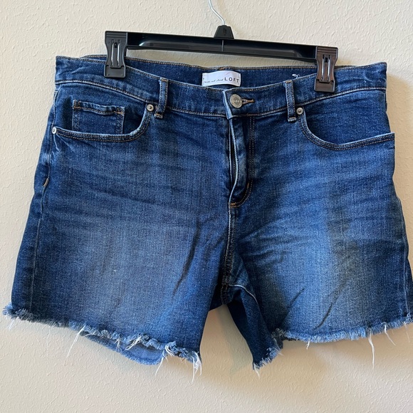 LOFT Women's Blue Jean Shorts - Picture 1 of 5